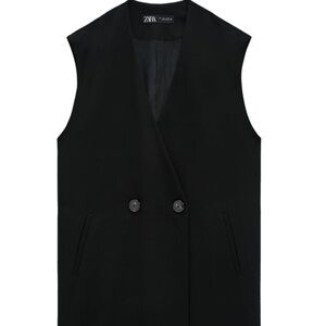 Double Breasted Long Vest